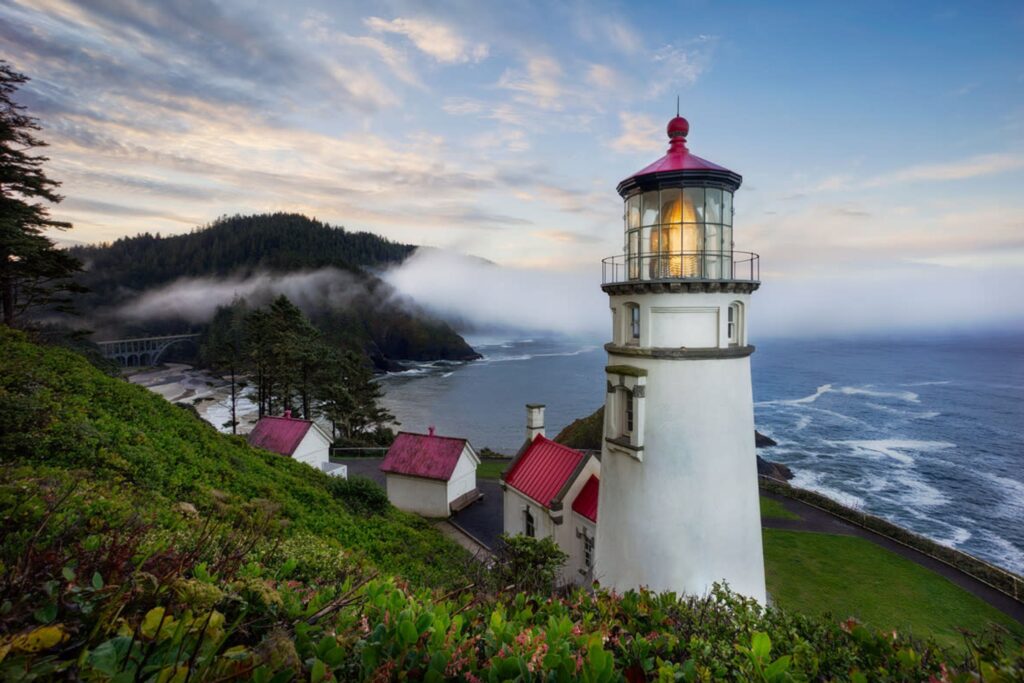 Heceta Head Lighthouse, Oregon Coast, USA